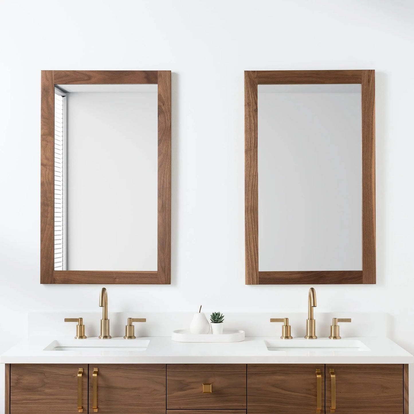 American Black Walnut Mirror 22" - Teodor Vanities United States