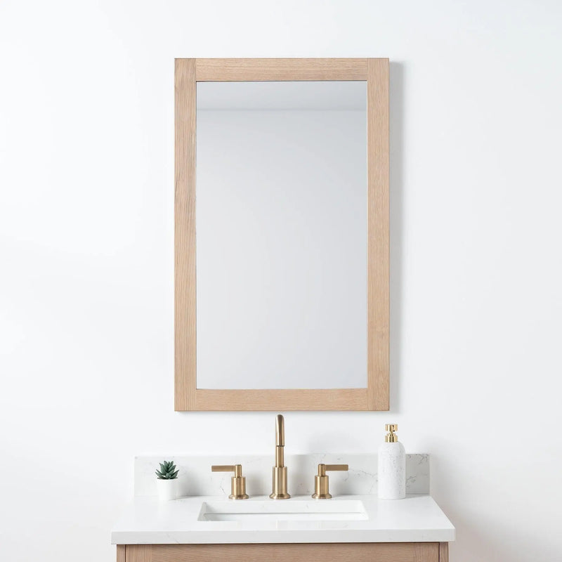 White Oak Mirror 22" - Teodor Vanities United States