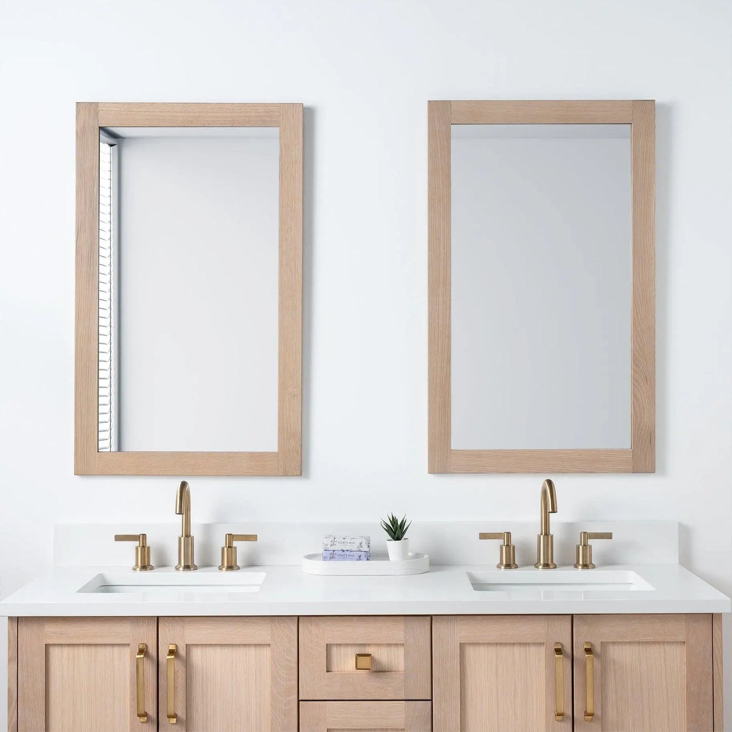 White Oak Mirror 22" - Teodor Vanities United States