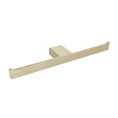 Cinder Double Toilet Paper Holder, Light Brushed Gold, Volkano Series - The Vanity Store Canada