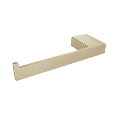 Cinder Toilet Paper Holder (RH Post), Light Brushed Gold, Volkano Series - The Vanity Store Canada
