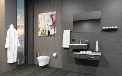 Fire Wall-Mounted Toilet Brush, Chrome, Volkano Series - The Vanity Store Canada