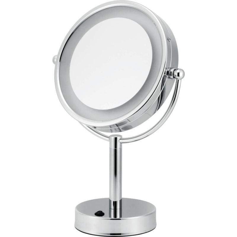 Volkano Freestanding, Lighted, Magnifying Mirror - The Vanity Store Canada